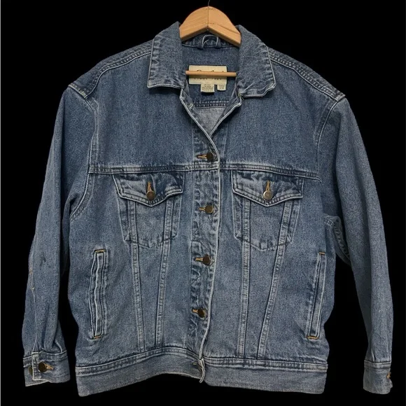 Vintage, Eddie Bauer, Denim Jacket, Size Small - Picture 1 of 7
